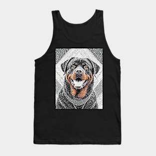 Dog Portrait - Rottweiler Tank Top